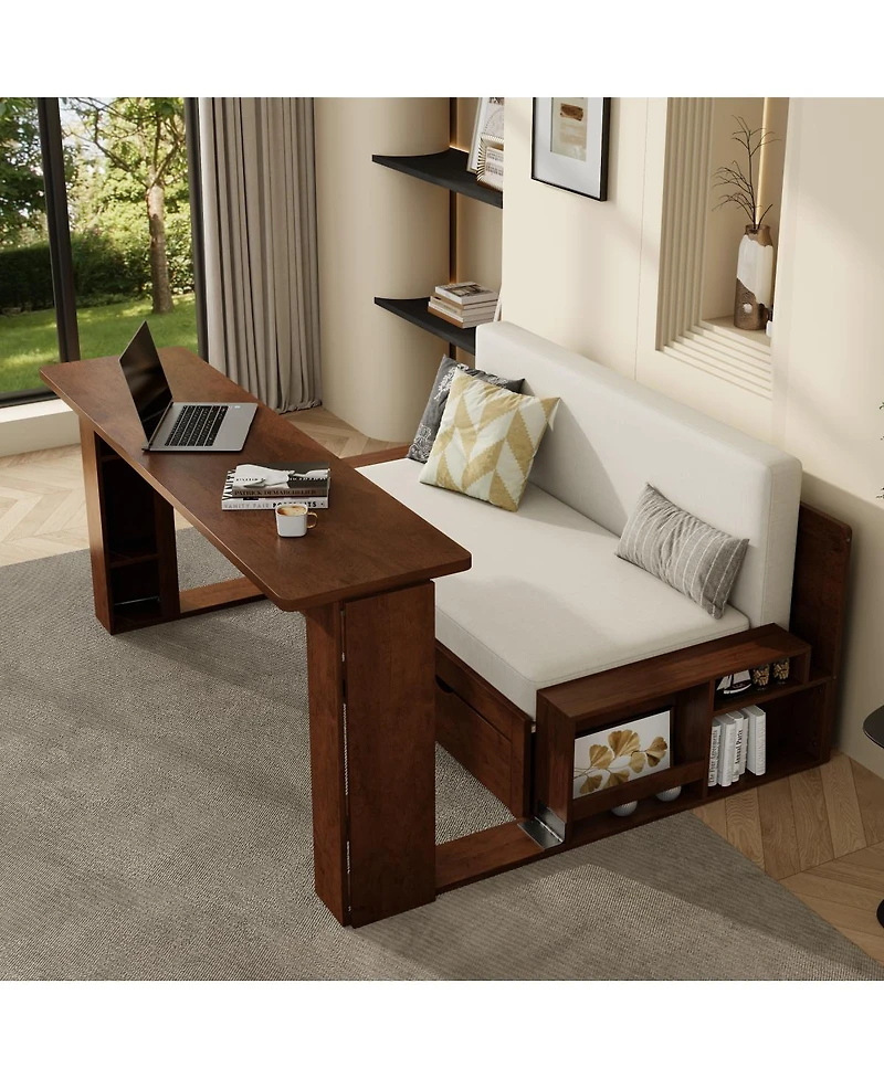 Streamdale Furniture Full Daybed with Removable Desk & Storage Drawers