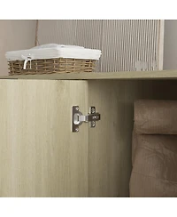 Streamdale Furniture Wood Modern Buffet Cabinet with Storage, Fluted Sideboard, Credenza, Accent Cabinet