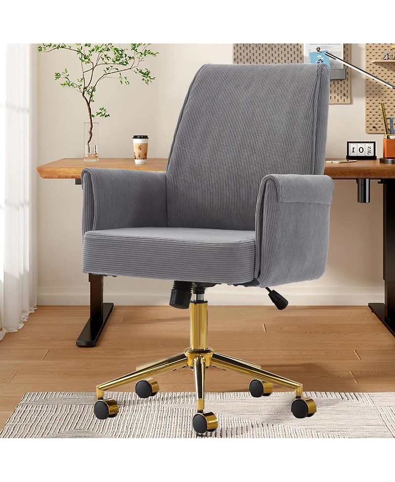 Streamdale Furniture Mid-back office chair, striped fabric