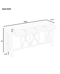 Streamdale Furniture 60" Acacia Console Table