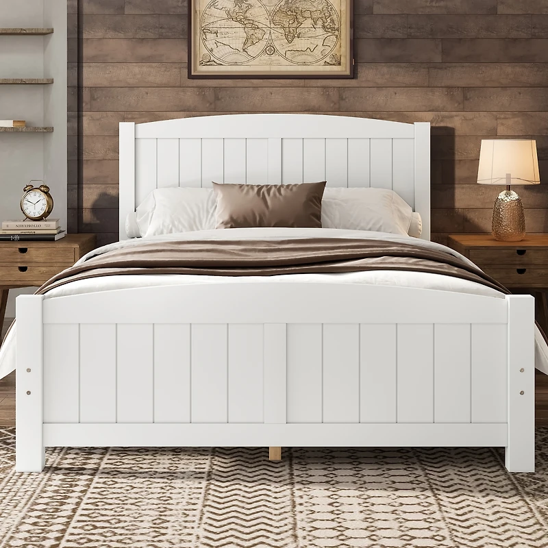 Streamdale Furniture Platform Bed, Solid Wood, No Box Spring Needed