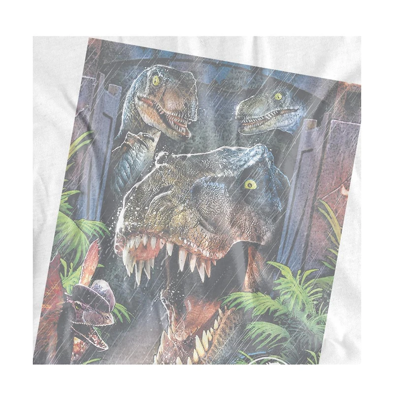 Jurassic Park Men's Giant Door Graphic T-Shirt
