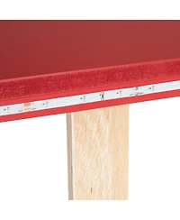 Streamdale Furniture Wood Race Car Twin Bed with Led