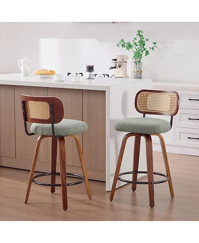 Streamdale Furniture Set of 2 26-Inch Counter Height Bar Stools
