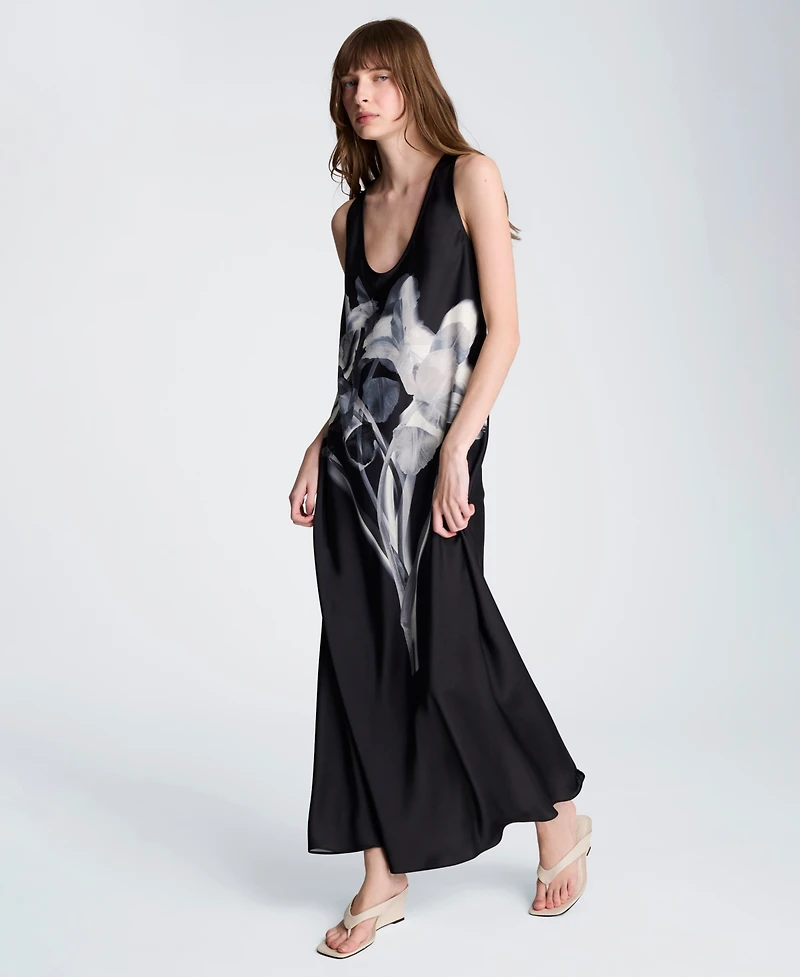 Kenneth Cole Women's Scoop Neck Long Slip Dress