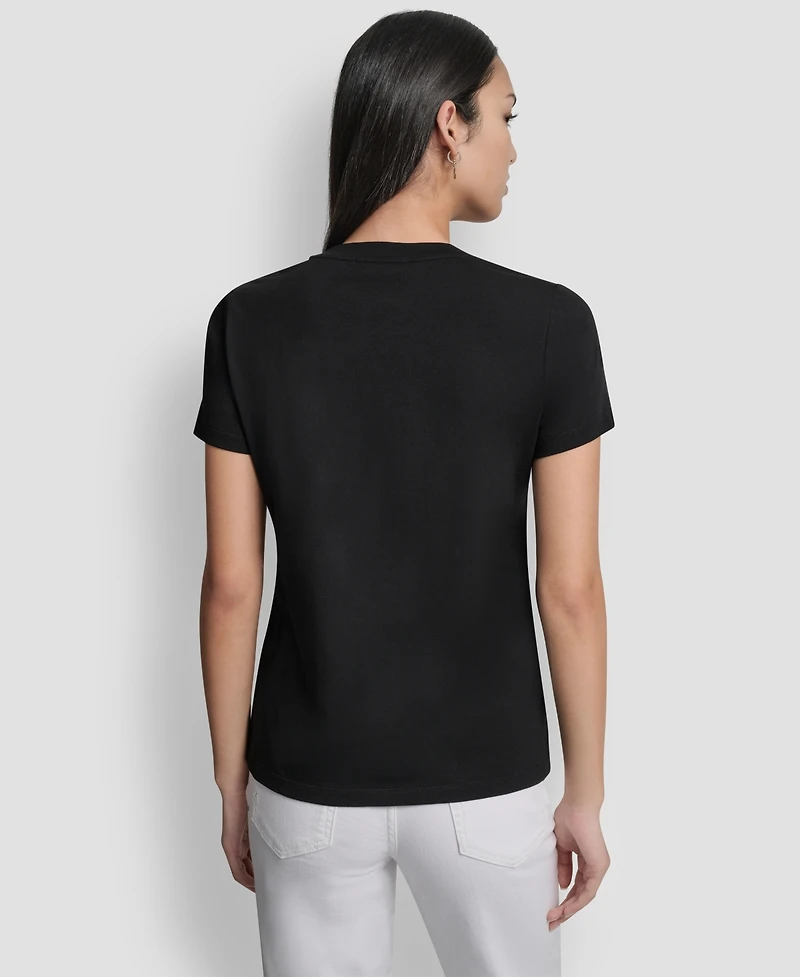 Dkny Women's Bleecker Conversational Short-Sleeve T-Shirt