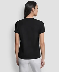 Dkny Women's Bleecker Conversational Short-Sleeve T-Shirt