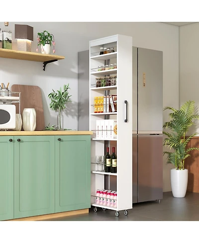 Streamdale Furniture 7-Tier Pull-Out Multi-Tier Storage Shelf for Kitchen, Living Room & Narrow Spaces