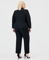 Kasper Plus Size Single Button Blazer Pants