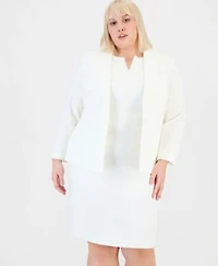 Kasper Plus Size Blazer Sheath Dress