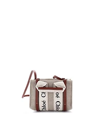 Pre-Owned Chloe Mini Woody Convertible Tote Canvas with Leather