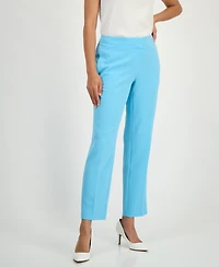 Kasper Women's Stretch Crepe Slim Leg Pant, Regular & Petite Sizes