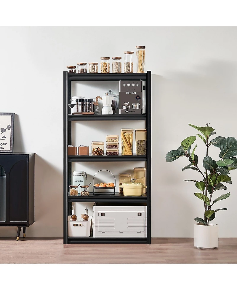 Mecale 5-Tier Garage Storage Shelves, 16"D x 32"W x 63"H, 2000 lb Capacity, Adjustable Metal Utility Shelving Rack, Black