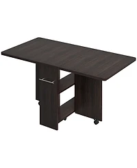 gaomon Kitchen Table Movable Space Saving Foldable Kitchen Table for Dining Room, Home Office