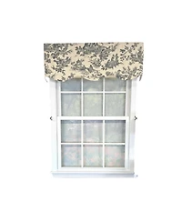 Rlf Home Evocative Provance 100% Cotton Rod Pocket Lined Window Valance 50" x 15"