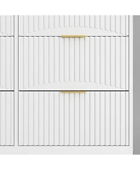 Streamdale Furniture White 9-Drawer Dresser, 63" Large Chest of Drawers, Wooden Storage Cabinet