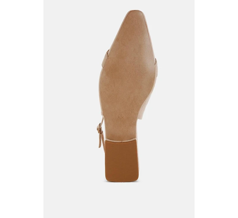 Salova Pearl-Studded Horsebit Flats