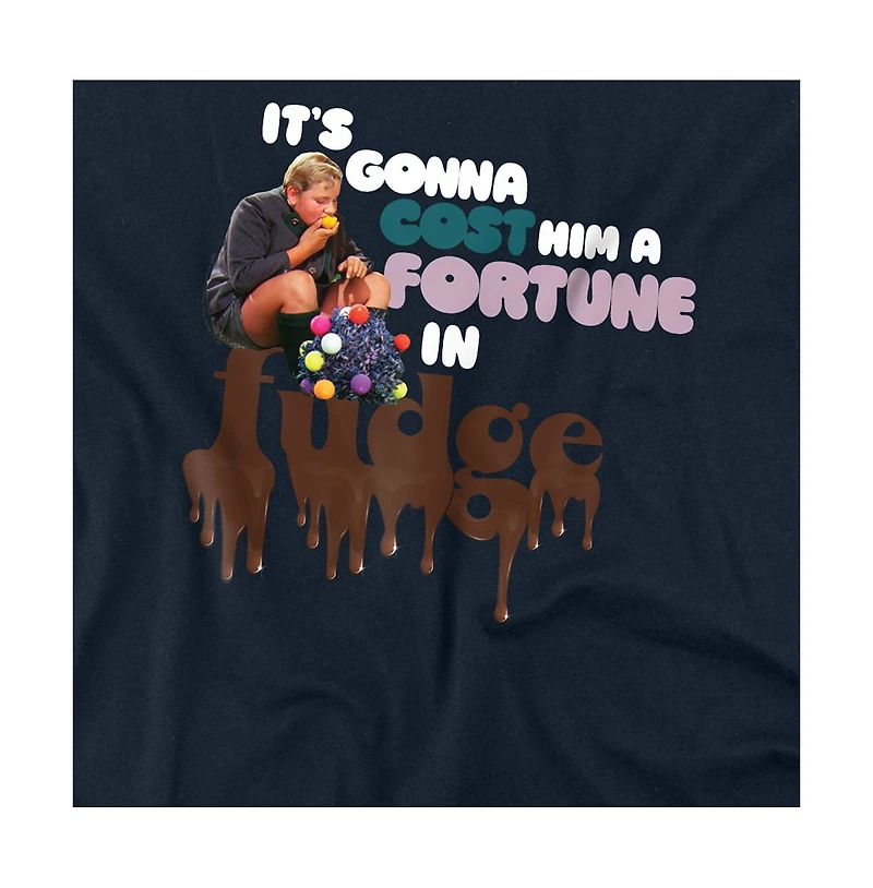 Willy Wonka & The Chocolate Factory Men's And Fudge Logo T Shirt