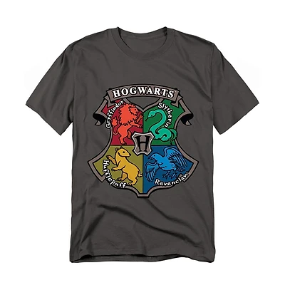 Harry Potter Men's Hand Drawn Hogwarts Crest T Shirt