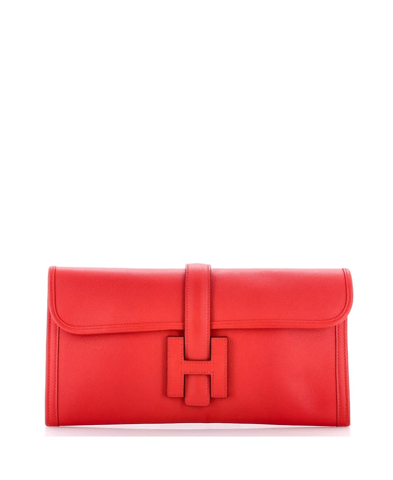 Pre-Owned HERMES 29 Jige Elan Clutch Evercolor