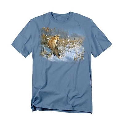 Wild Wings Men's Wildlife Winter Red Fox T Shirt