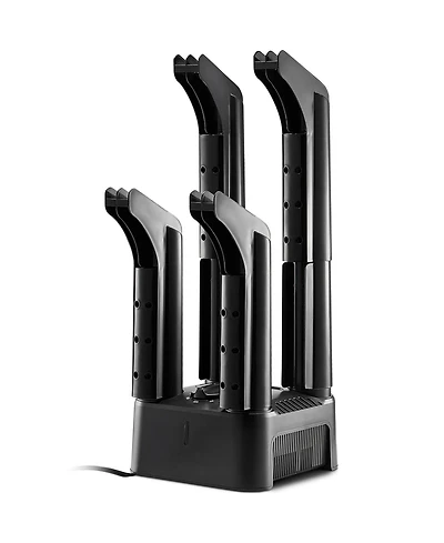 Ecooso 4-Tube Shoe Dryer, Portable Boot Dryer with Timer, Heat Blower, Abs+Pp, Detachable Design for Boots, Shoes & Socks