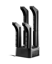 Ecooso 4-Tube Shoe Dryer, Portable Boot Dryer with Timer, Heat Blower, Abs+Pp, Detachable Design for Boots, Shoes & Socks