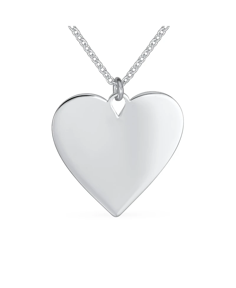 Bling Jewelry Inspirational Words Describe Your Mother Heart Pendant Necklace Sterling Silver