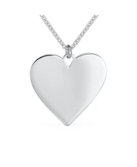 Bling Jewelry Inspirational Words Describe Your Mother Heart Pendant Necklace Sterling Silver
