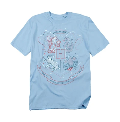 Harry Potter Men's Hand Drawn Hogwarts Shield T Shirt