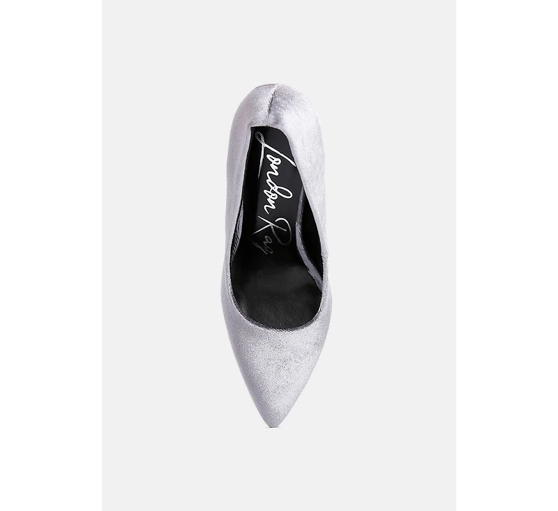 Janessa Velvet Stiletto Heel Pumps Women