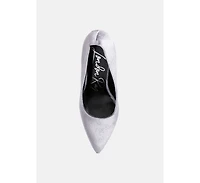 Janessa Velvet Stiletto Heel Pumps Women