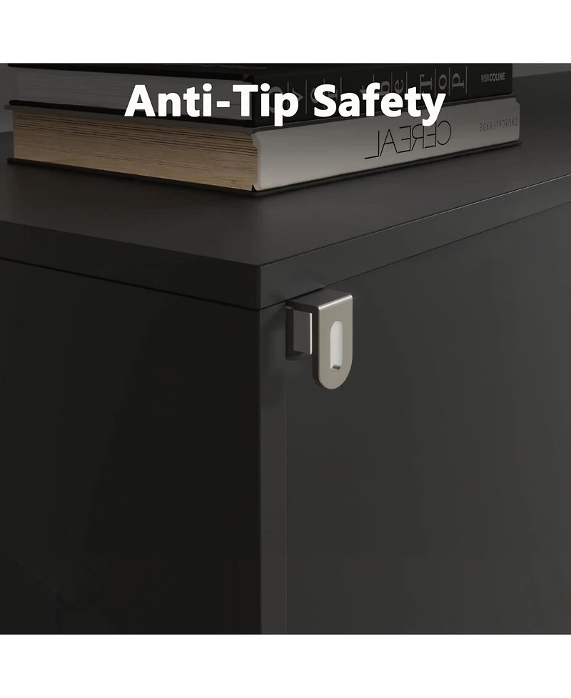 gaomon 71" Tall Bookcase with Door & Drawer, 5-Tier Narrow Bookshelf with Adjustable Shelf for Home Office, Black