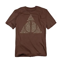 Harry Potter Men's Deathly Hallows Typography T Shirt