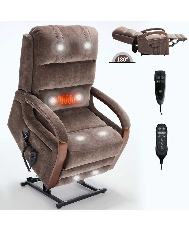 Streamdale Furniture Power Lift Recliner Chair with Heat & Massage