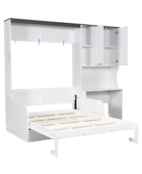 Streamdale Furniture Murphy Bed Sofa Desk Storage - Full Size
