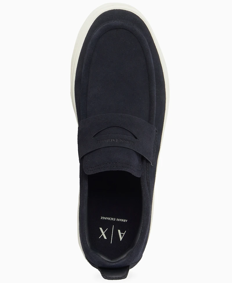 A|X Armani Exchange Men's London Suede Slip-On Shoes