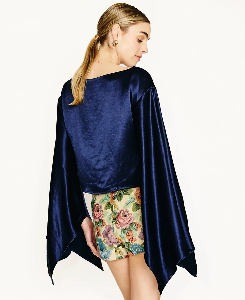 Line & Dot Women's Avanelle Boat Neck Top