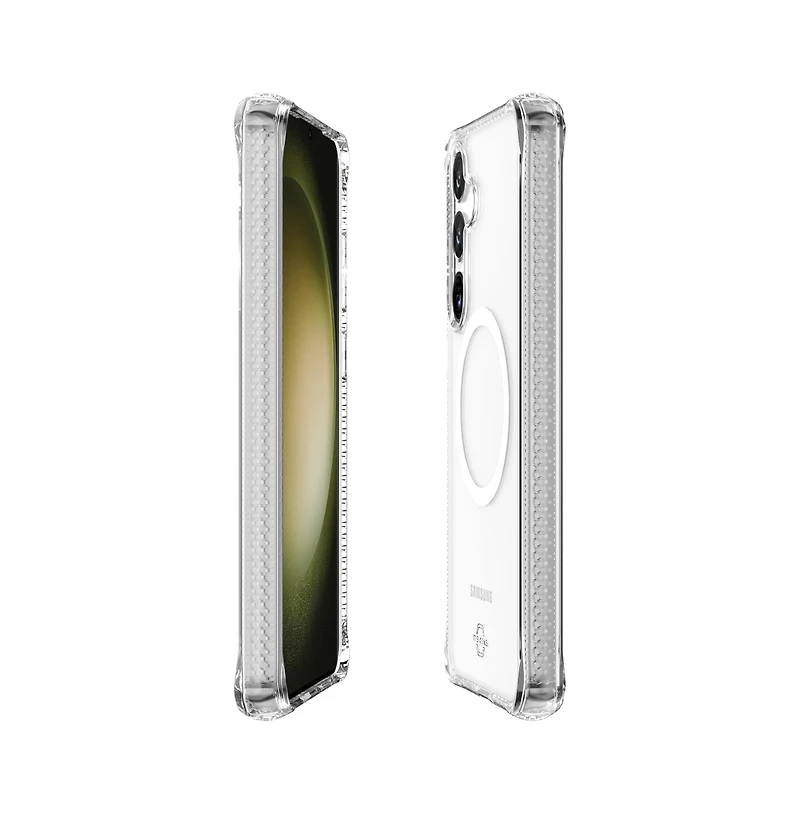 ITSkins Hybrid_R Clear MagSafe Case for Samsung Galaxy S25 Plus