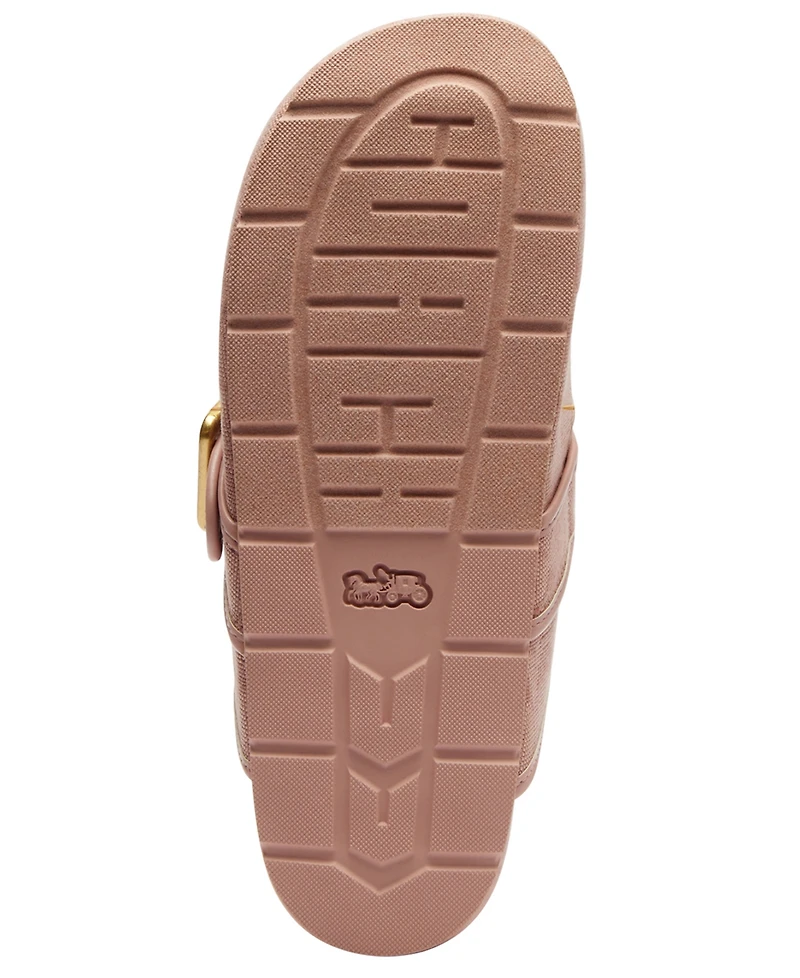 Coach Women's Archival Buckle Applique Detail Clogs