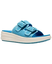 Clarks Women's Drift Faye Round Toe Wedge Sandals