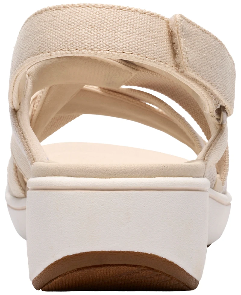 Clarks Women's BreezeRae Ana Open Toe Wedge Sandals