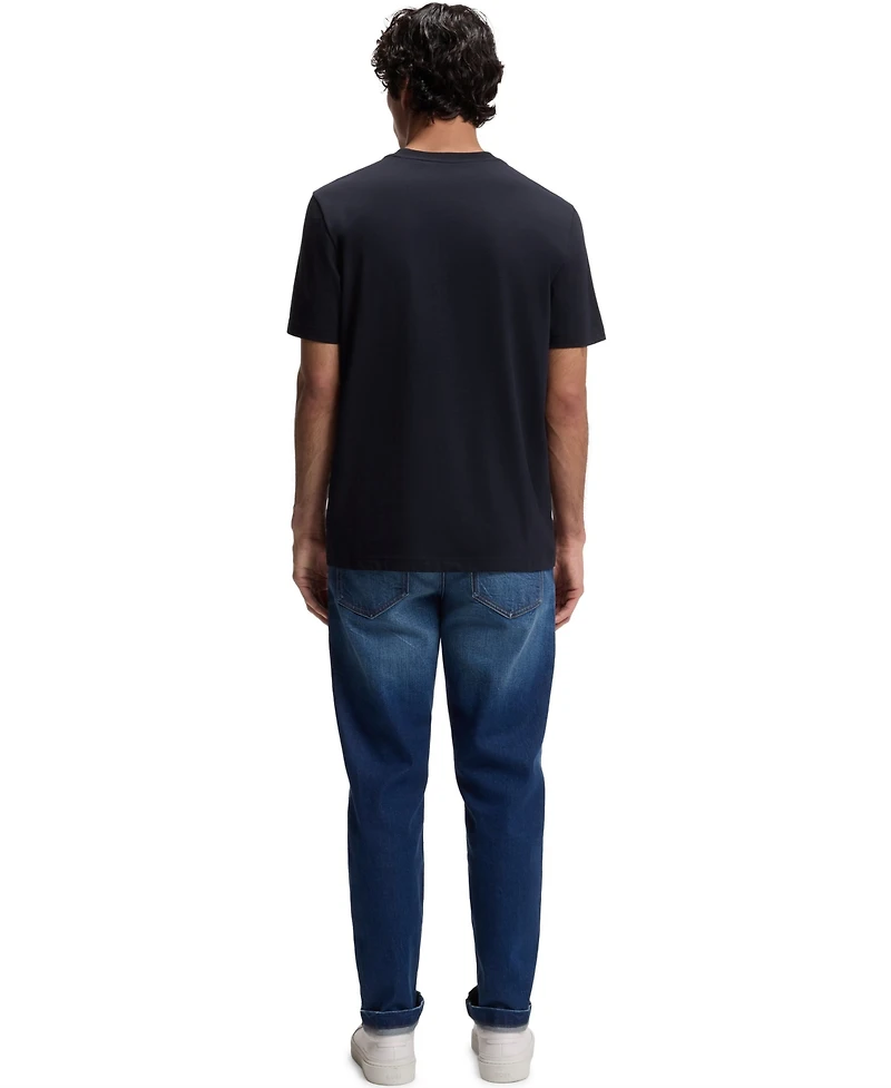 Boss by Hugo Men's Cotton-Jersey Logo Artwork T-Shirt