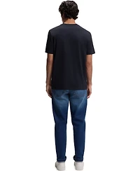 Boss by Hugo Men's Cotton-Jersey Logo Artwork T-Shirt