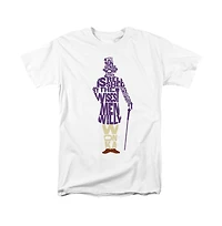 Willy Wonka And the Chocolate Factory Men's Word Silhouette T Shirt