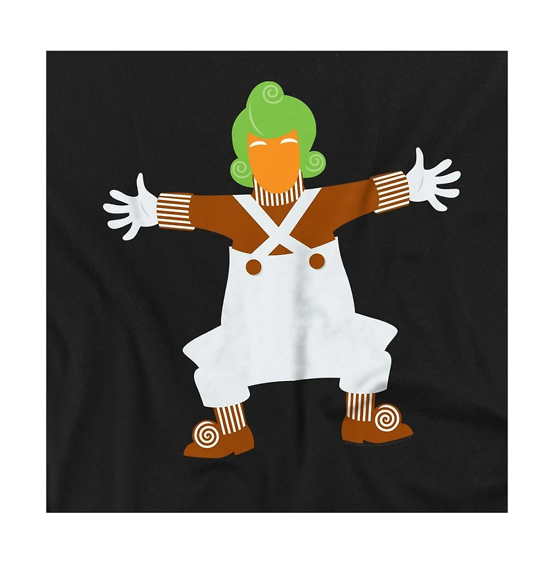 Willy Wonka & The Chocolate Factory Men's And Lone Oompa Loompa T Shirt