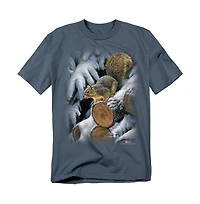Wild Wings Men's Wildlife Wood Pile Squirrel T Shirt