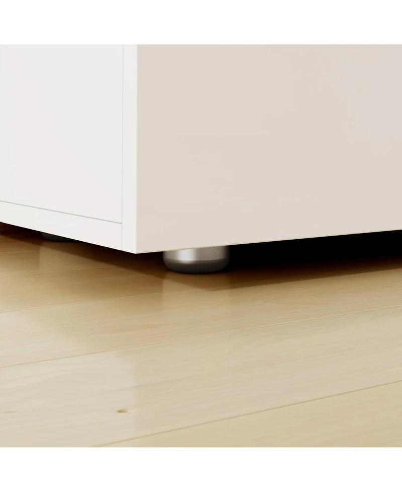 Homsee Wood 6 Drawers Chest of Drawers with Solid Wood Legs