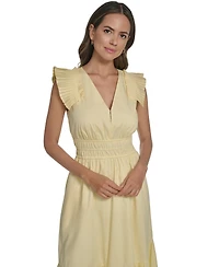 Vince Camuto Women's V-Neck Midi Dress