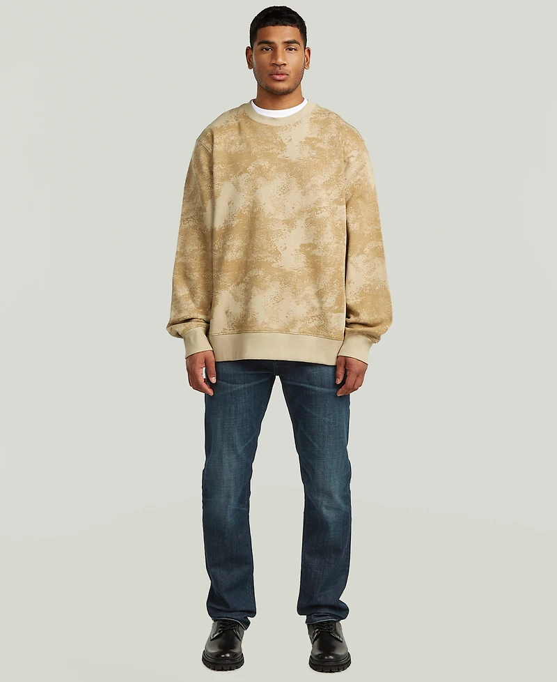 G-Star Raw Men's Printed Crewneck Sweater